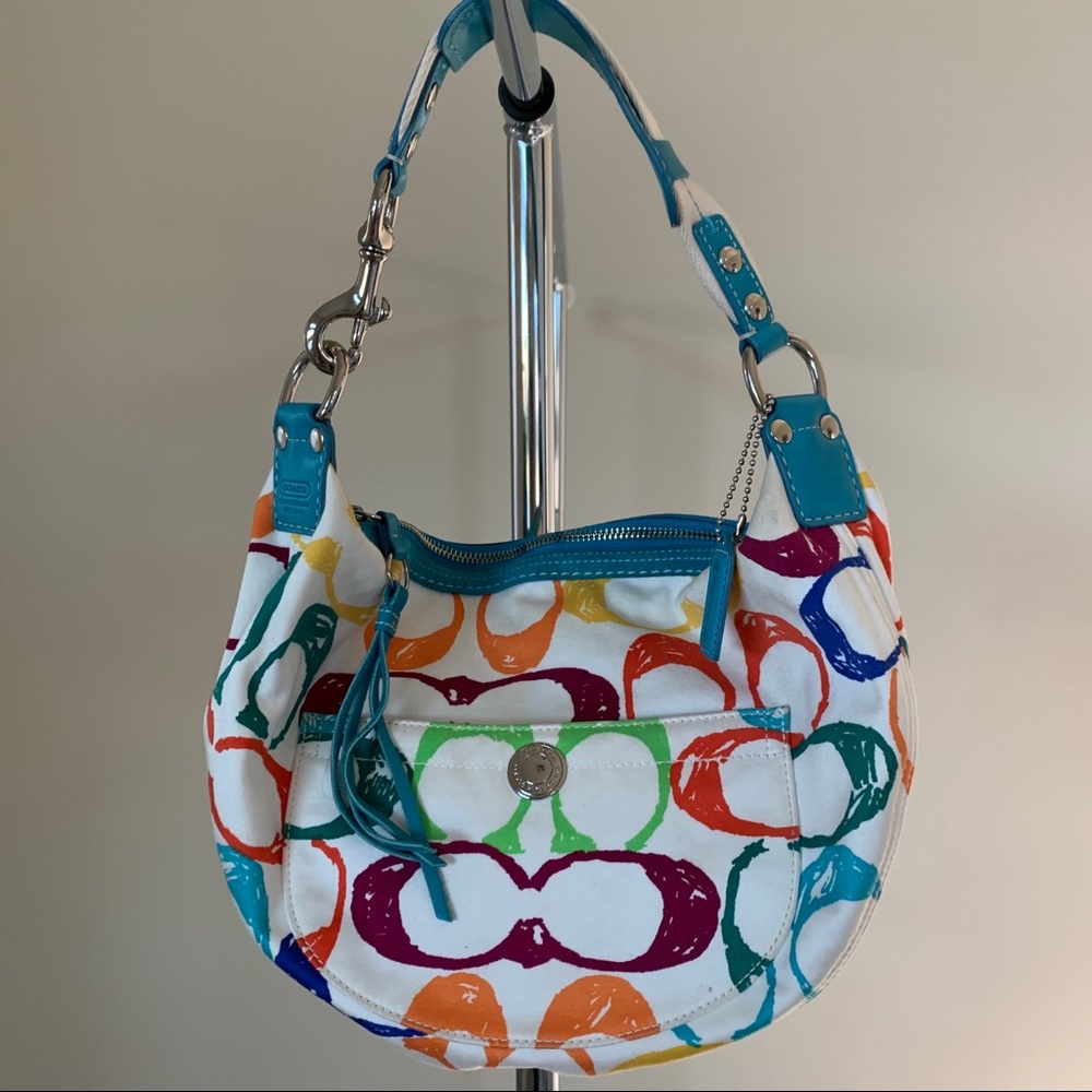 Colorful Coach Hobo